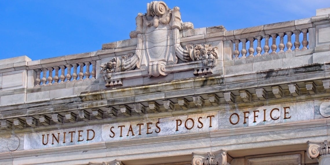 Post office building representing effective direct mail fundraising during an election year